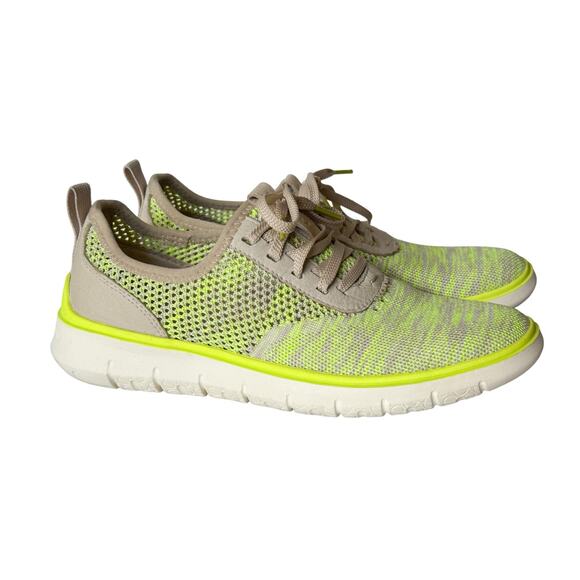 Cole Haan Generation Zerogrand Sneaker Cement Safety Yellow Stitchlite Shoes - Picture 1 of 8